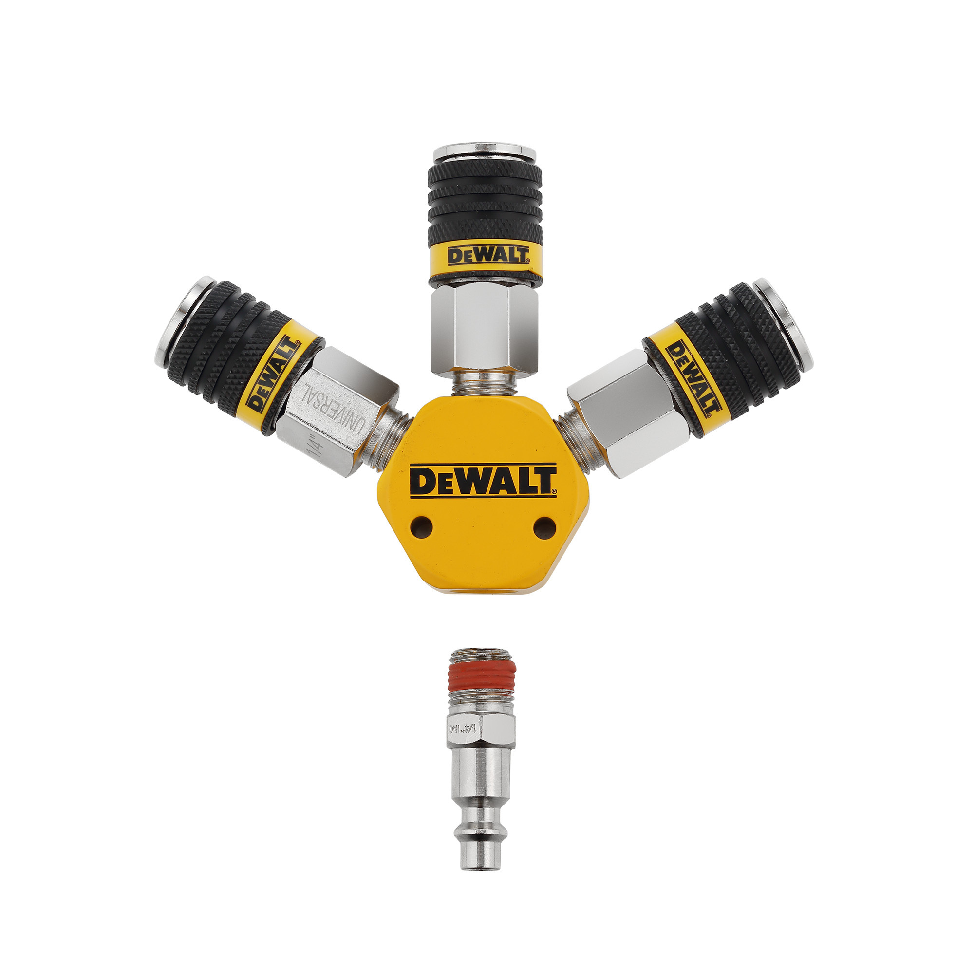 DEWALT 3-Way Air Splitter Manifold Kit, Model# DXCM041-0119